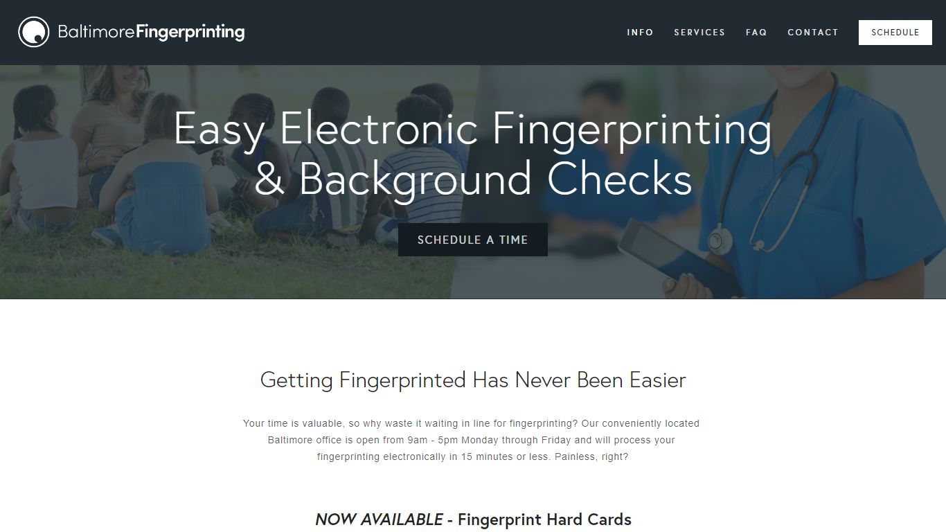 Baltimore Fingerprinting | LiveScan Digital Fingerprinting
